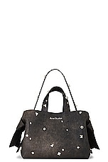 Acne Studios Top Handle Bag in Dark Brown, view 5, click to view large image.