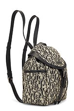 Acne Studios Backpack in Beige & Black, view 2, click to view large image.