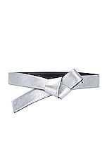 Acne Studios Standard Belt in Silver, view 1, click to view large image.