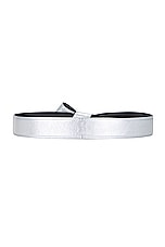 Acne Studios Standard Belt in Silver, view 2, click to view large image.
