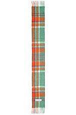 Acne Studios Striped Scarf in Orange, Lilac, & Aqua Blue, view 2, click to view large image.