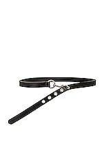 Acne Studios Leather Belt in Black, view 1, click to view large image.