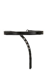Acne Studios Leather Belt in Black, view 2, click to view large image.