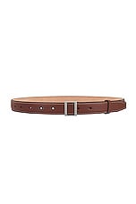 Acne Studios Leather Belt in Brown, view 1, click to view large image.