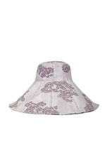 Acne Studios Holtz Lace Camo Sun Hat in Faded Purple, view 1, click to view large image.