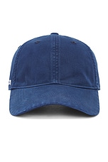 Acne Studios Baseball Cap Hat in Navy, view 1, click to view large image.