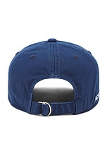 Acne Studios Baseball Cap Hat in Navy, view 2, click to view large image.