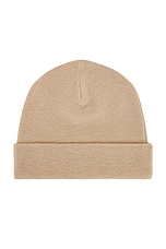 Acne Studios Kinau Beanie in Shell Beige, view 2, click to view large image.