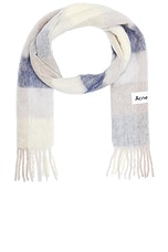 Acne Studios Vally Scarf in Vanilla, Beige, & Lavender, view 1, click to view large image.