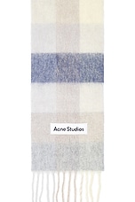 Acne Studios Vally Scarf in Vanilla, Beige, & Lavender, view 3, click to view large image.