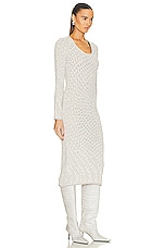 Acne Studios Long Sleeve Dress in Pale Grey, view 2, click to view large image.