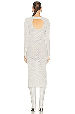 Acne Studios Long Sleeve Dress in Pale Grey, view 3, click to view large image.