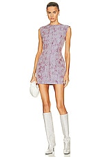 Acne Studios Sleeveless Mini Dress in Purple, view 1, click to view large image.