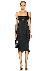 Acne Studios Double Strap Dress in Black, view 1, click to view large image.