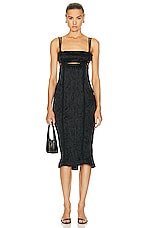 Acne Studios Double Strap Dress in Black, view 2, click to view large image.