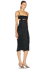 Acne Studios Double Strap Dress in Black, view 3, click to view large image.