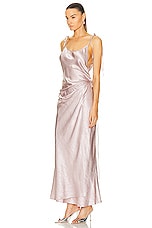 Acne Studios Maxi Dress in Light Lilac Purple, view 3, click to view large image.