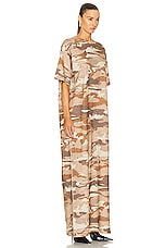 Acne Studios Maxi T-shirt Dress in Cacao Brown, view 2, click to view large image.