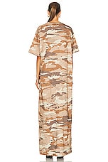 Acne Studios Maxi T-shirt Dress in Cacao Brown, view 3, click to view large image.