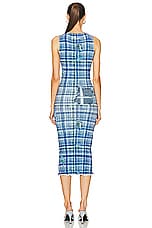 Acne Studios Sleeveless Midi Dress in Blue, view 3, click to view large image.
