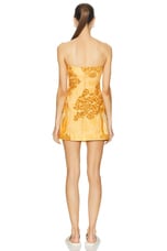Acne Studios Dua Mini Cargo Dress in Faded Orange, view 4, click to view large image.