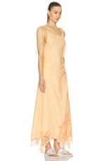 Acne Studios Daya Maxi Dress in Pastel Orange, view 2, click to view large image.
