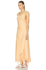 Acne Studios Daya Maxi Dress in Pastel Orange, view 3, click to view large image.