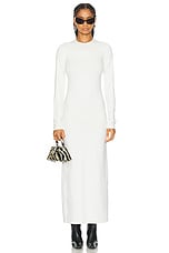 Acne Studios Long Sleeve Maxi Dress in Off White, view 1, click to view large image.