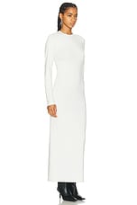 Acne Studios Long Sleeve Maxi Dress in Off White, view 2, click to view large image.