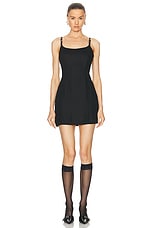 Acne Studios Mini Dress in Black, view 1, click to view large image.