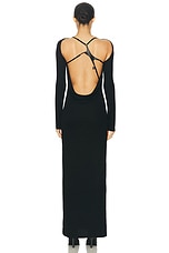 Acne Studios Etrixie Dress in Black, view 4, click to view large image.