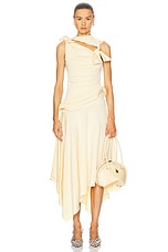 ワンピース ACNE STUDIOS Woman Dress Yellow A20643 CYI ruffle strap dress woman yellow in polyester - ACNE STUDIOS