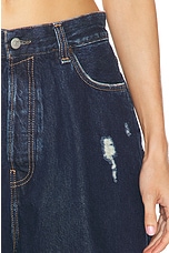 Acne Studios Shorts in Mid Blue, view 6, click to view large image.