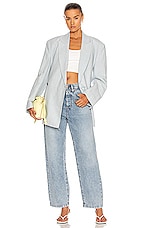 Acne Studios Straight Pant in Light Blue, view 4, click to view large image.