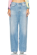 Acne Studios Low Rise Baggy Wide Leg in Light Blue, view 1, click to view large image.