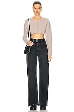 Acne Studios Vintage Baggy Wide Leg in Black, view 4, click to view large image.