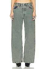 Acne Studios Wide Leg in Blue & Beige, view 1, click to view large image.