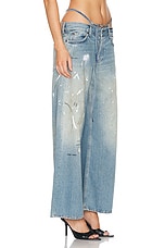 Acne Studios Low Rise Wide Leg in Light Blue, view 2, click to view large image.