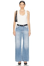 Acne Studios Wide Leg in Light Blue, view 5, click to view large image.