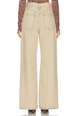 Acne Studios Wide Leg in Light Sand, view 4, click to view large image.