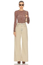 Acne Studios Wide Leg in Light Sand, view 5, click to view large image.