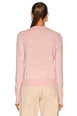 Acne Studios Solid Cardigan in Faded Pink Melange, view 4, click to view large image.