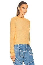 Acne Studios Knit Sweater in Apricot Orange, view 2, click to view large image.