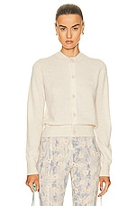 Acne Studios Button Up Cardigan in Oatmeal Melange, view 1, click to view large image.