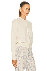Acne Studios Button Up Cardigan in Oatmeal Melange, view 2, click to view large image.