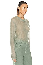 Acne Studios Knit Sweater in Sage Green, view 2, click to view large image.