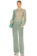 Acne Studios Knit Sweater in Sage Green, view 4, click to view large image.