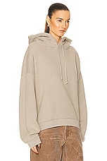 Acne Studios Drawstring Sweater in Concrete Grey, view 2, click to view large image.
