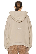 Acne Studios Drawstring Sweater in Concrete Grey, view 3, click to view large image.