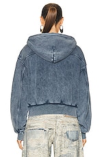 Acne Studios Double Pocket Jacket in Ocean Blue, view 3, click to view large image.